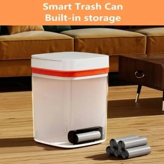 Rechargeable Smart Trash Can 20L with Battery _ White